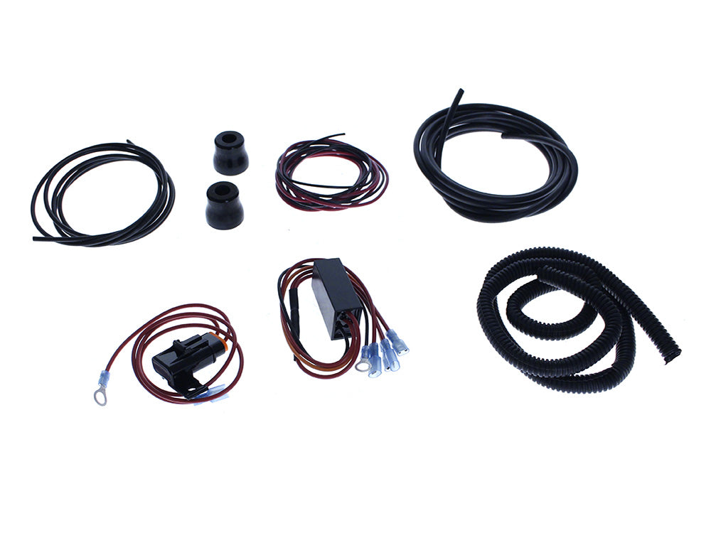 Adjustable Rear Air Shock Absorbers - Black. Fits Dyna 2008-2017.