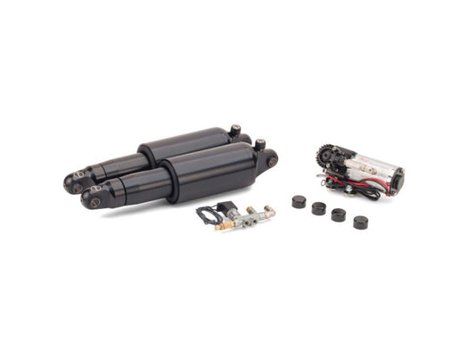 Adjustable Rear Air Shock Absorbers - Black. Fits V-Rod 2007-2017.