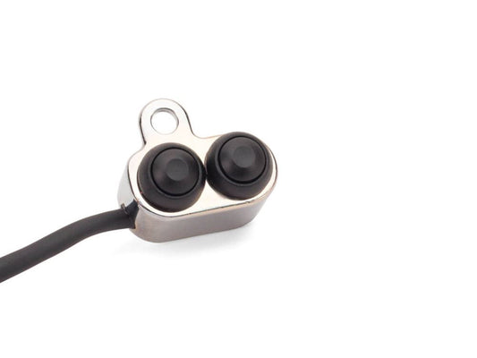 Rear Air Shock Absorbers - Black with Chrome Handlebar Switch. Fits Softail 2018up.