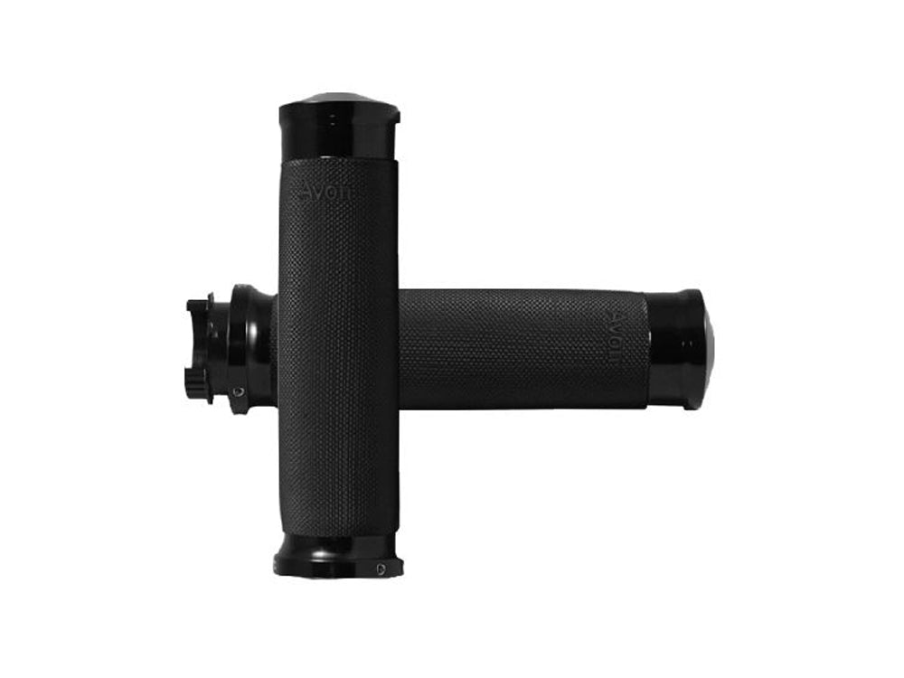 Custom Contour Handgrips - Black. Fits Various Metric Models.