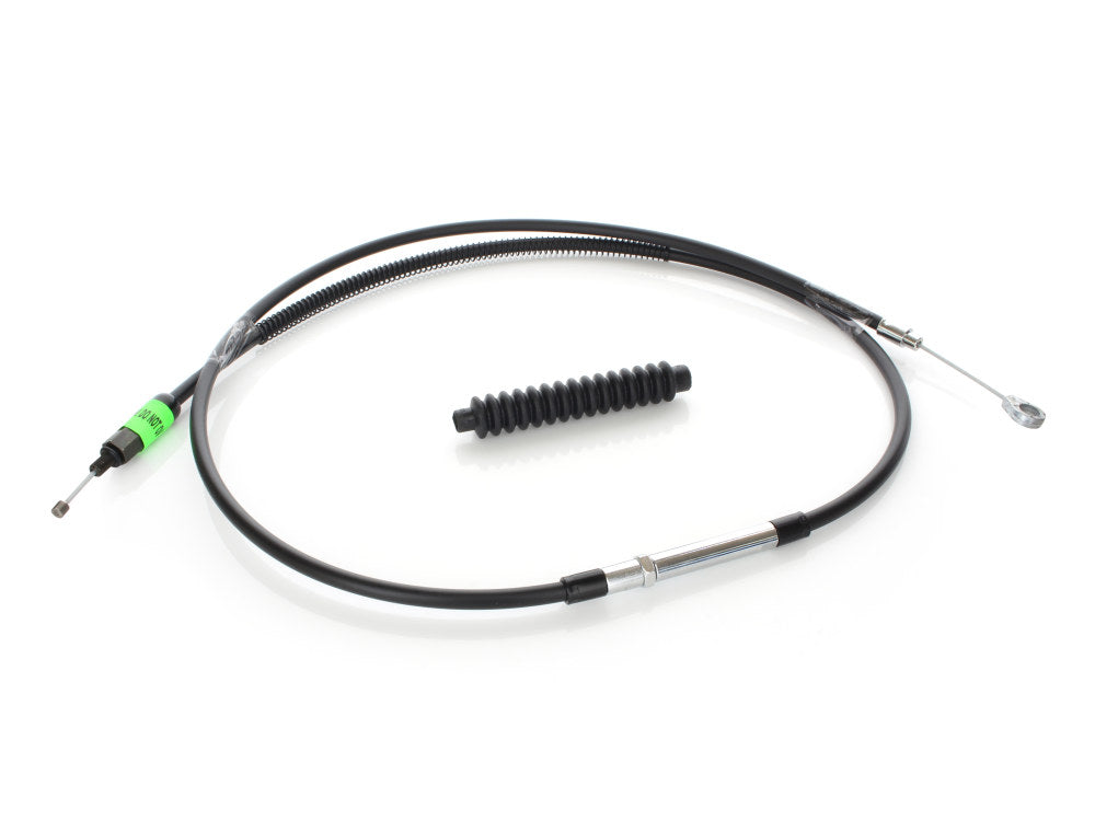 68in. Long Black Vinyl Clutch Cable. Fits Softail 2007-2024 & Dyna 2006-2017