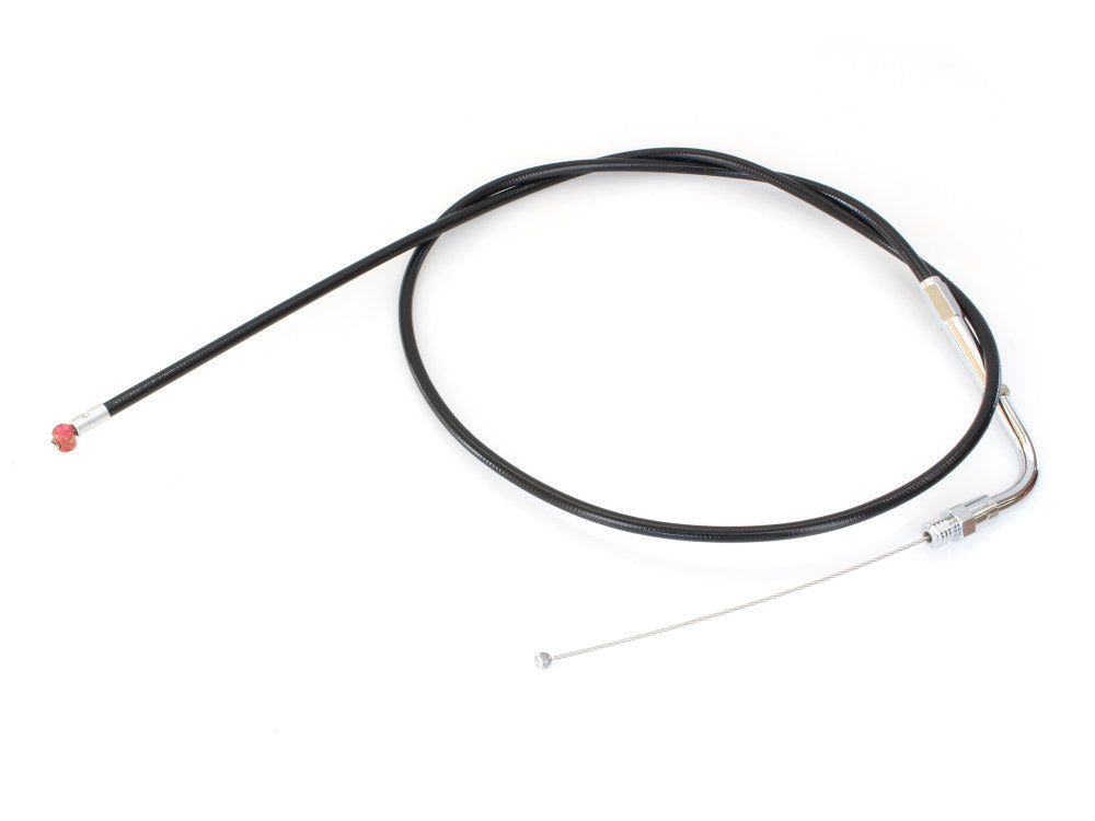 35in. Long Black Vinyl Throttle Cable. Fits Big Twin 1990-1995