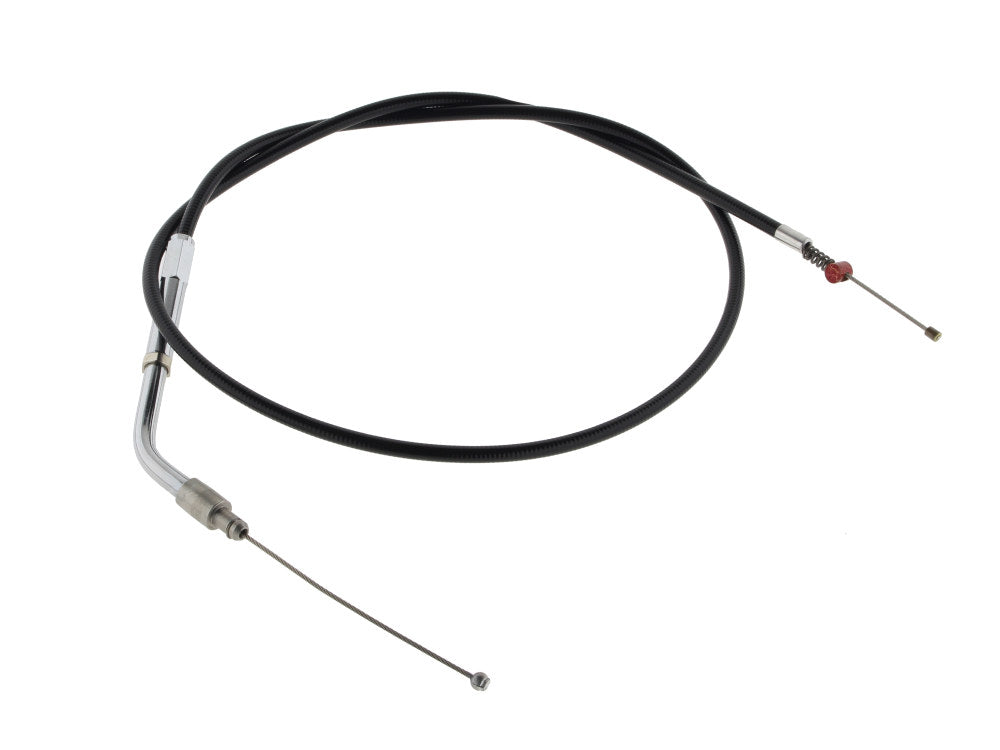30in. Long Black Vinyl Idle Cable. Fits Sportster 1996-2006