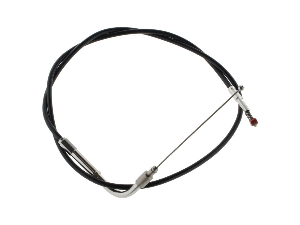 34in. Long Black Vinyl Idle Cable. Fits Big Twin 1996-2017