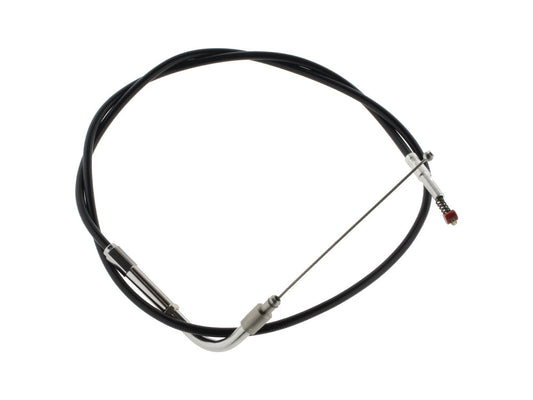 34in. Long Black Vinyl Idle Cable. Fits Big Twin 1996-2017