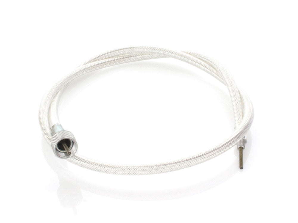 40in. Speedo Cable with 16mm Nut - Platinum Braided.