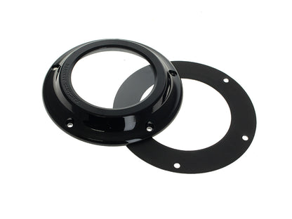 Scorpion Series Clear Derby Cover - Black. Fits Touring 2016up