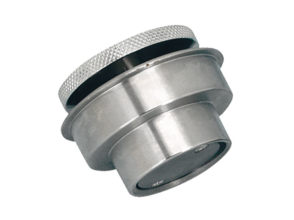 Weld-In Pop-Up Style Vented Fuel Cap. Fits Custom Application.