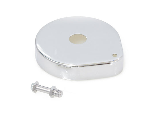 Kick Start Spring Cover - Chrome. Fits Big Twin 1936-1984.