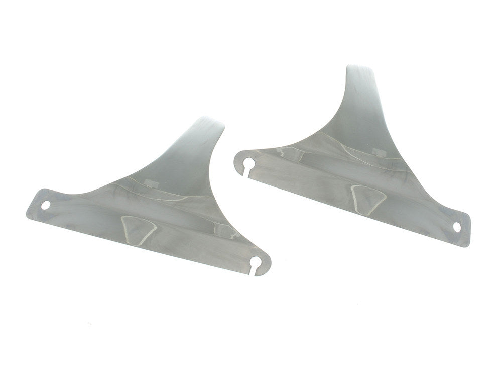 Sissy Bar Side Straps - Chrome. Fits FL Softail 1986-1999