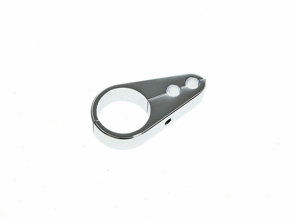 1in. Cable Clamp with Dual Throttle & Idle Cable Holes - Chrome