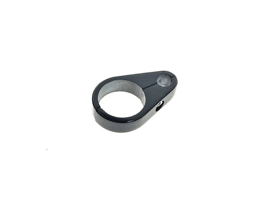 1-1/4in. Cable Clamp with 1 x 10mm Clutch Cable or Brake Line Hole - Black