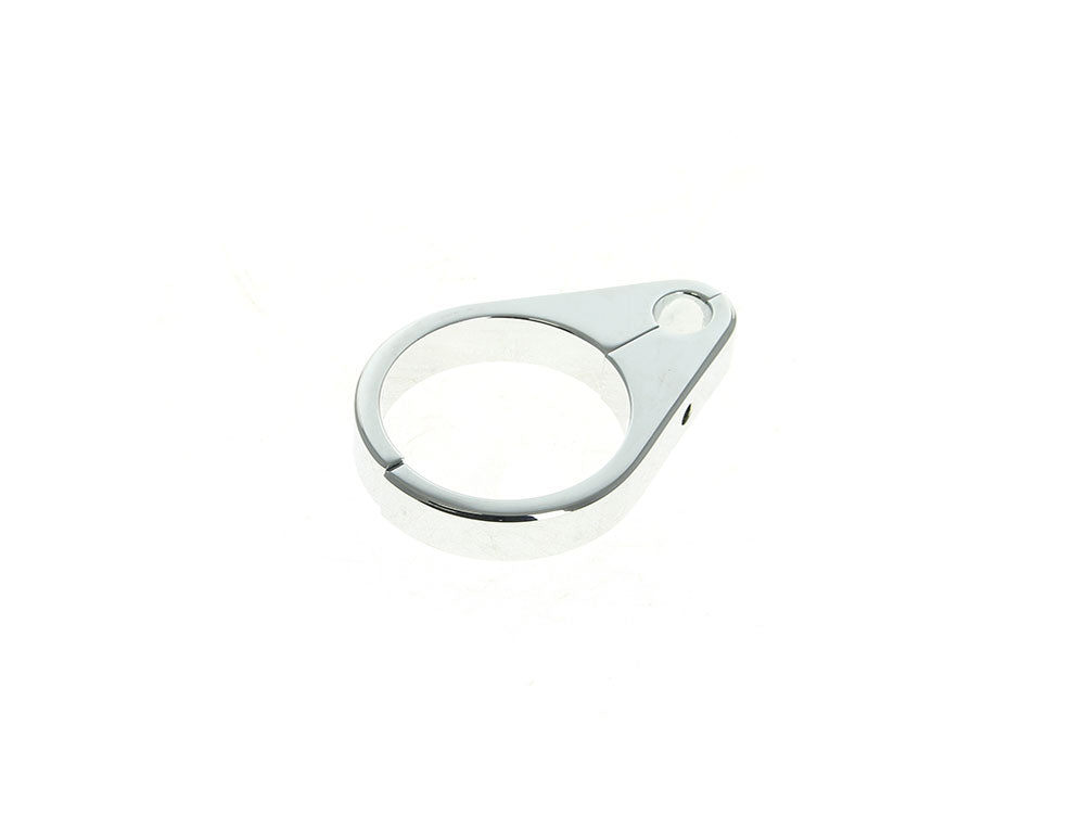 1-3/4in. Cable Clamp with 1 x 10mm Clutch Cable or Brake Line Hole - Chrome