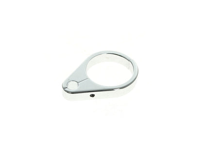 1-3/4in. Cable Clamp with 1 x 10mm Clutch Cable or Brake Line Hole - Chrome