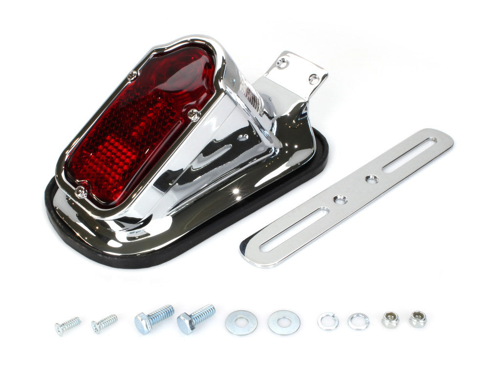Big Twin 1947-1954 Style Tombstone Taillight - Chrome.