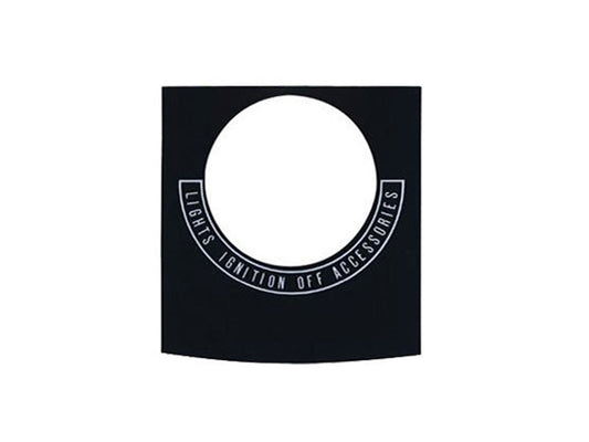 Cast Dash Panel Decal. Fits Big Twin 1966-1995