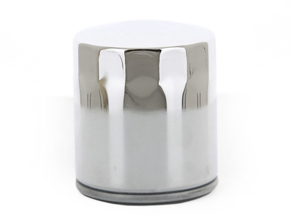 Oil Filter - Chrome. Fits Twin Cam 1999-2017 & Milwaukee-Eight 2017up.