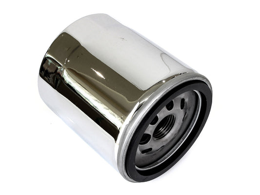Oil Filter - Chrome. Fits Twin Cam 1999-2017 & Milwaukee-Eight 2017up.