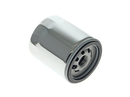Oil Filter with Hex Nut - Chrome. Fits Twin Cam 1999-2017