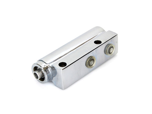 Rear Brake Master Cylinder - Chrome. Fits Big Twin 1982-1986 with Remote Reservoir.