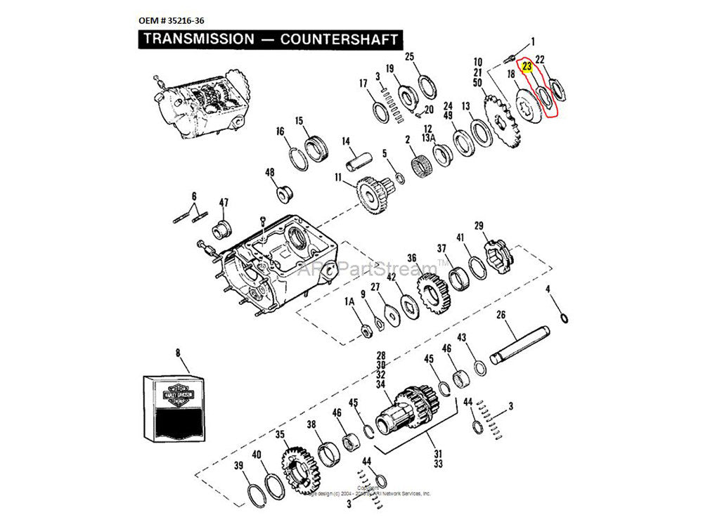 Transmission Main Shaft Sprocket Locktab - Pack 10. Fits Big Twin 1936-Early 1983.