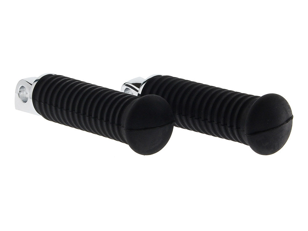 Footpegs with Black Rubber & Male Mount.