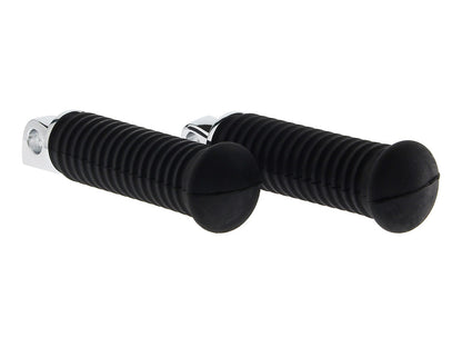 Footpegs with Black Rubber & Male Mount.