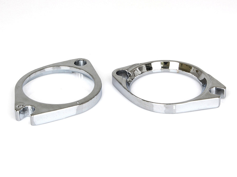 Intake Manifold Flanges - Chrome. Fits Big Twin 1990-2005 & Sportster 1986-2003.