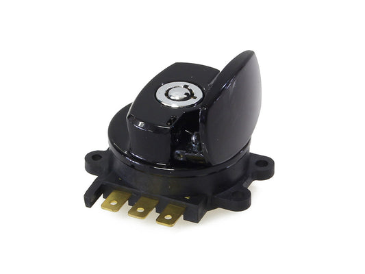 Ignition Switch - Gloss Black. Fits Softail 1996-2002, Road King 1994-2002 & Dyna Wide Glide 1993-2002.