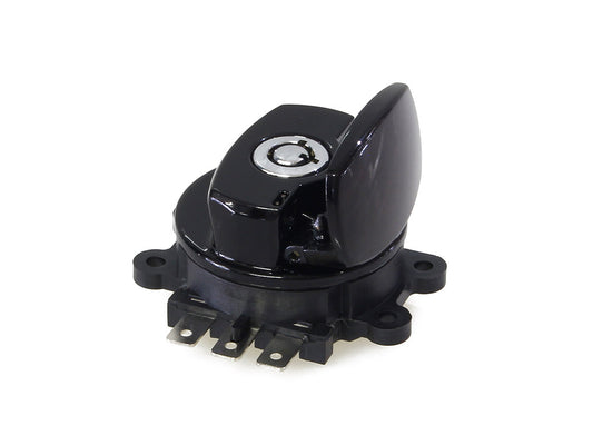 Ignition Switch - Gloss Black. Fits Softail 2003-2010, Road King 2003-2013 & Dyna Wide Glide 2003-2011.