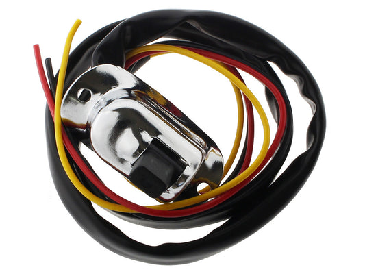 Headlight High / Low Switch - Chrome. Fits any 1in. Handlebar.