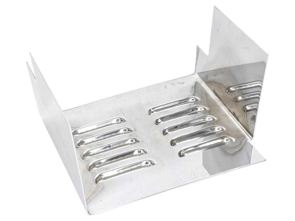 Louvered Battery Side Cover - Chrome. Fits FX 1973-1986 & Sportster 1982-2003.