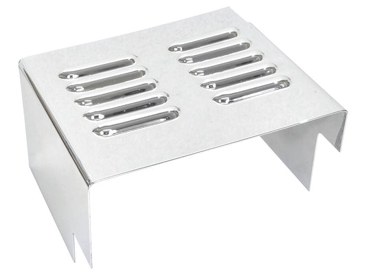 Louvered Battery Side Cover - Chrome. Fits FX 1973-1986 & Sportster 1982-2003.