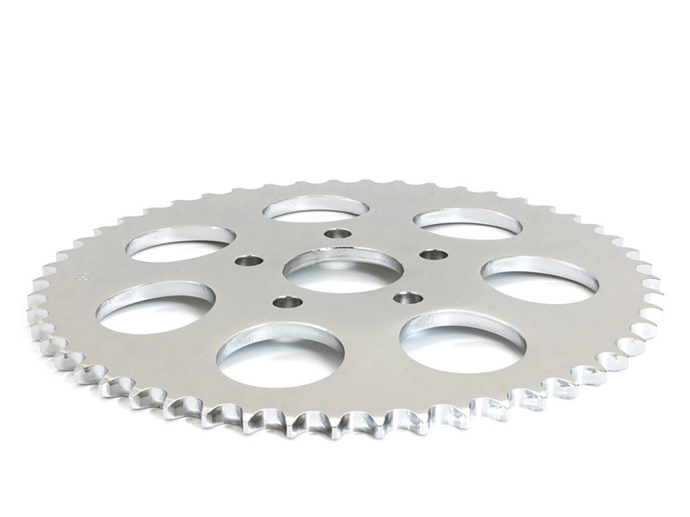 51 Tooth, 6mm Offset Steel Rear Chain Sprocket - Chrome. Fits Big Twin 1973-1999 & Sportster 1979-1981.