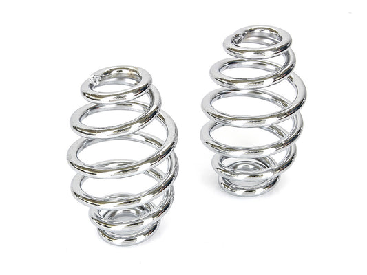 3in. Tapered Seat Spring - Chrome.