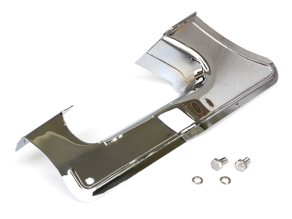 Lower Belt Guard - Chrome. Fits Touring 1985-2001 & FXR 1985-1994