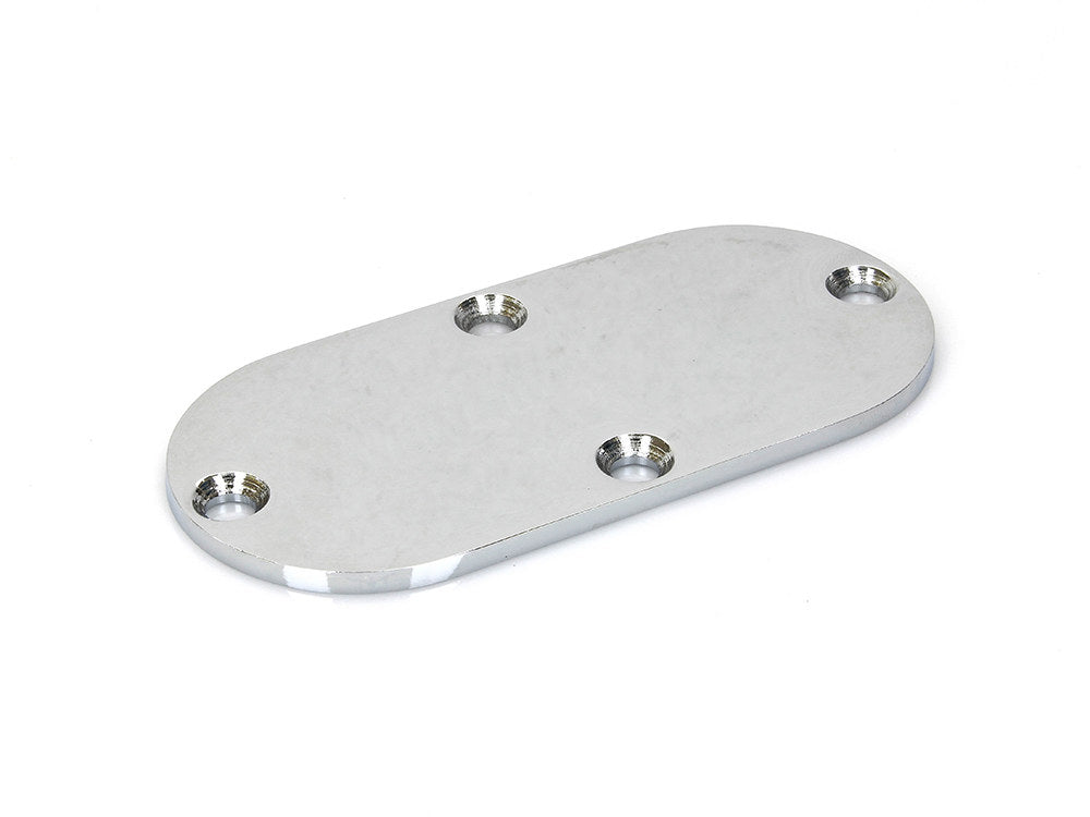 Primary Inspection Cover - Chrome. Fits 4Spd Big Twin 1965-1985