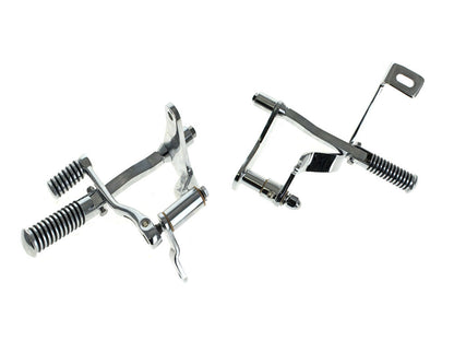 Forward Controls with O-Ring Footpegs - Chrome. Fits Sportster 1986-1990