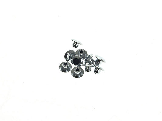 1/4in. (6mm) Hole Plugs - Chrome. Sold as a Pack of 10.