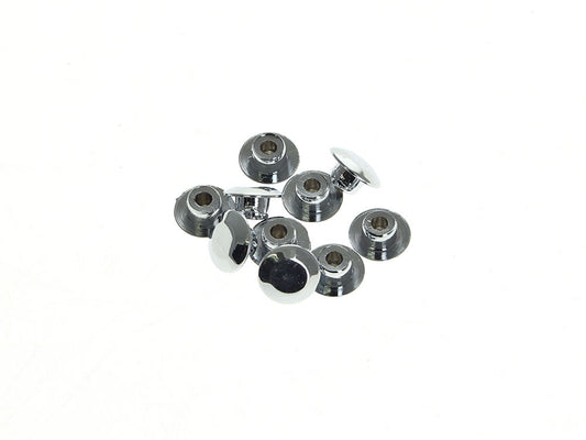3/8in. (10mm) Hole Plugs - Chrome. Pack of 10.