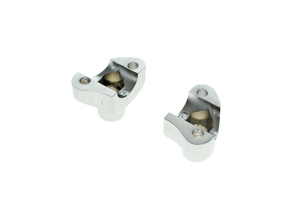 1-1/8in. Straight Risers - Chrome. Fits 1in. Handlebar. Fits Under The OEM Handlebar Clamp Cover on FLH 1977-1984