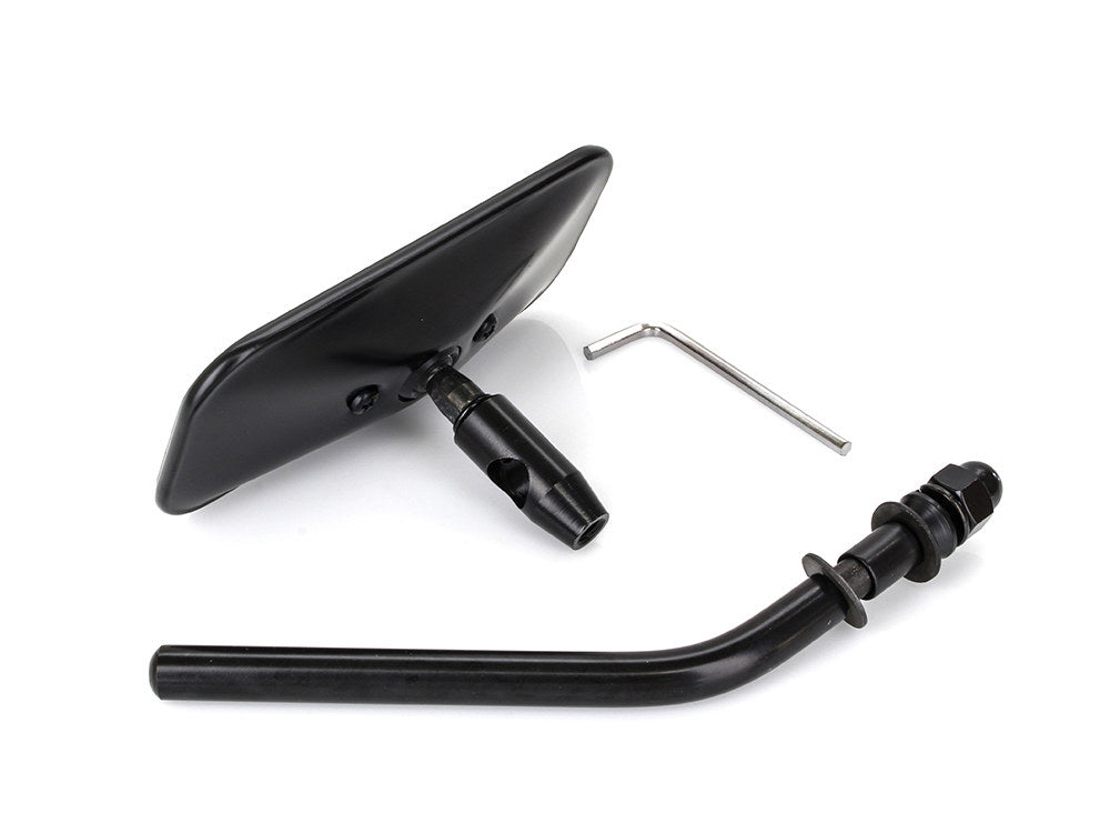Rectangular Mirror - Black. Fits Left or Right.