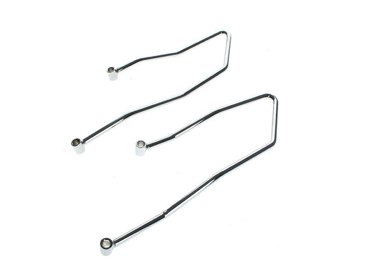 Saddlebag Supports - Chrome. Fits Softail 1984-1999