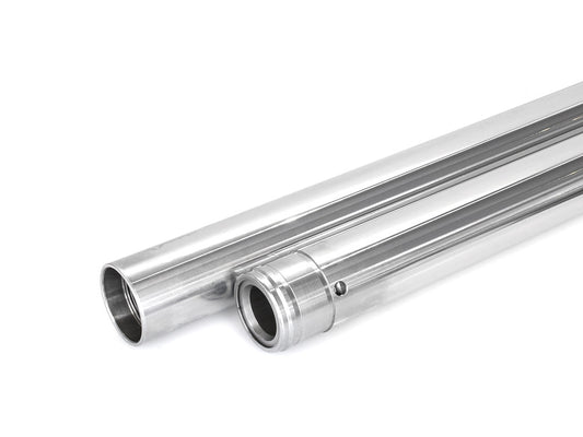 Hard Chrome Fork Tubes. +4in. Oversize. Fits 39mm Narrow Glide Front End 1994-2003