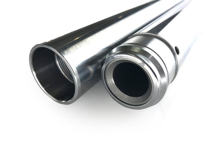 Hard Chrome Fork Tubes. +6in. Oversize. Fits 39mm Narrow Glide Front End 1994-2003