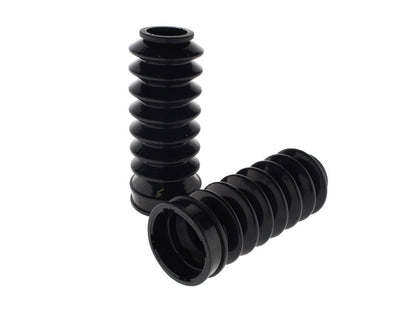 39mm Rubber Fork Boot Gaiters - Black. Fits Dyna 1991-2005, FXR 1987-1994 & Most Sportster 1987-2021