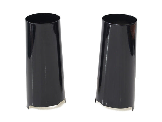 +2in. Extended Slider Covers - Black. Fits Touring 2014up.