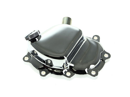 Transmission End Cover - Chrome. Fits 4Spd Big Twin 1936-1984