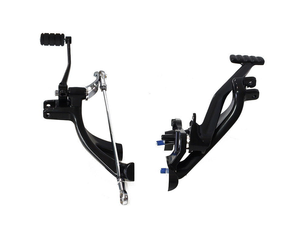 Standard Forward Control Kit - Gloss Black. Fits Softail 2018up Models with Mid Controls.