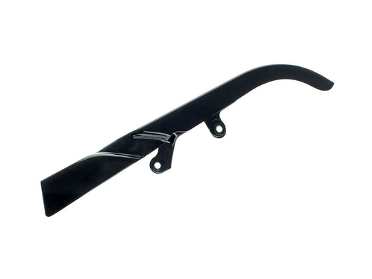 Upper Belt Guard - Gloss Black. Fits Softail 2007-2017.